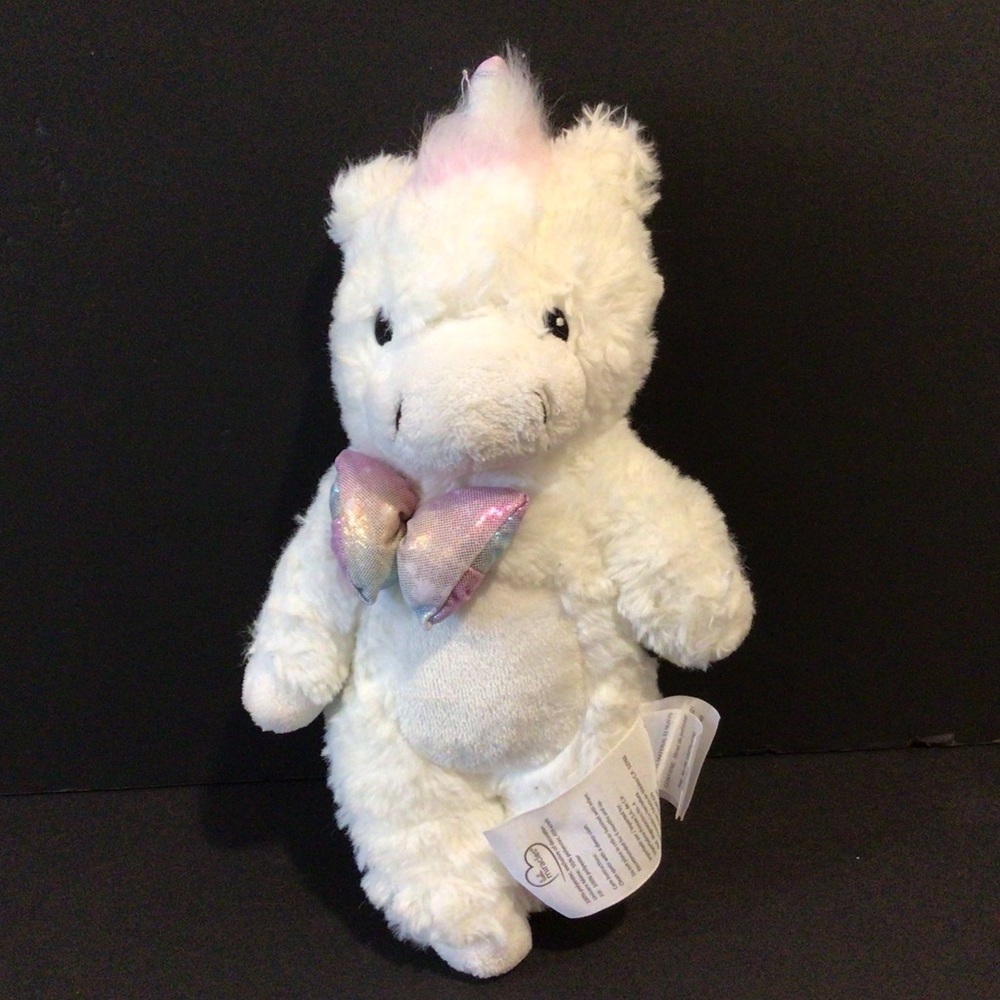 Little Miracles white unicorn plush 13”